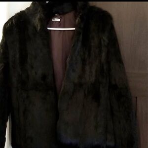 Elegant Black Fur Coat